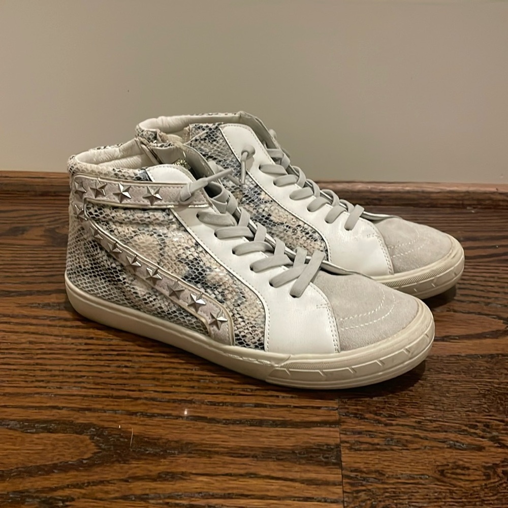 Fairly New Vintage Havana snake print high tops